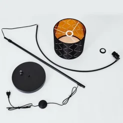 Lampes En Tissu-hofstein Lampe à arc Arnoya Noir, 1 lumière