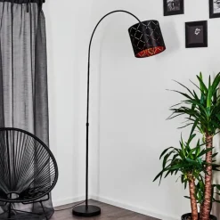 Lampes En Tissu-hofstein Lampe à arc Arnoya Noir, 1 lumière