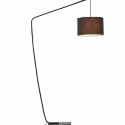 Lampes En Tissu-Luminaires Brilliant Lampe à arc Brilliant Daria Noir, 1 lumière