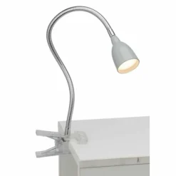 Luminaires Brilliant Lampe à clip Brilliant Anthony LED Titane, 1 lumière* Éclairage Led