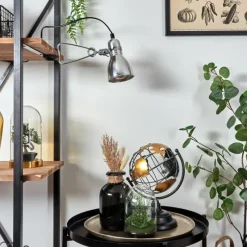 Lampes Industrielles-hofstein lampe â clipper Brienz Chrome, 1 lumière