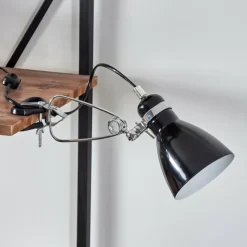 hofstein lampe â clipper Brienz Chrome, Noir, 1 lumière