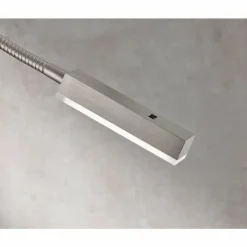 Luminaires Fischer & Honsel lampe â clipper Fischer & Honsel Raik LED Nickel mat, 1 lumière, Détecteur de mouvement* Éclairage Led