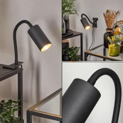 Luminaires Scandinaves-hofstein lampe â clipper Javel Noir, 1 lumière