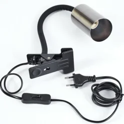 Luminaires Scandinaves-hofstein lampe â clipper Javel Noir, 1 lumière