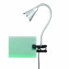 Luminaires Reality Lampe à clipper Reality ARRAS LED Titane, 1 lumière* Lampes À Poser