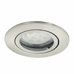 Luminaires Eglo Lampe à encastrer Eglo TEDO Nickel mat, 3 lumières* Luminaires Encastrés