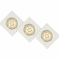 Lampes Industrielles-Luminaires Lucide Lampe à encastrer Lucide FOCUS LED Gris, 3 lumières