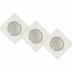 Lampes Industrielles-Luminaires Lucide Lampe à encastrer Lucide FOCUS LED Gris, 3 lumières