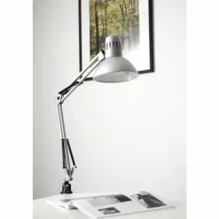 Luminaires Brilliant Lampe à pince Brilliant Hobby Acier inoxydable, Titane, 1 lumière* Lampes À Poser