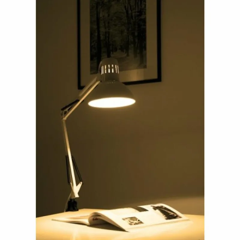 Luminaires Brilliant Lampe à pince Brilliant Hobby Blanc, 1 lumière* Lampes À Poser