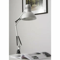Luminaires Brilliant Lampe à pince Brilliant Hobby Blanc, 1 lumière* Lampes À Poser