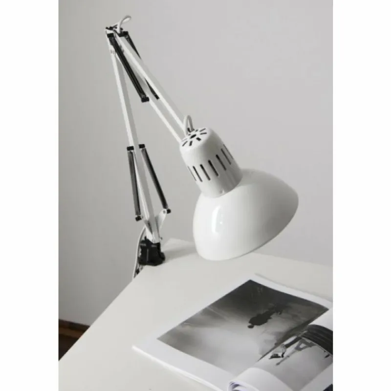 Luminaires Brilliant Lampe à pince Brilliant Hobby Blanc, 1 lumière* Lampes À Poser