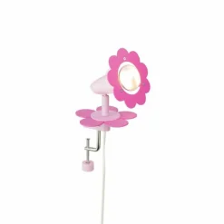 Lampes En Bois-Luminaires Elobra Lampe à pince Elobra BLÜTE Rose, 1 lumière