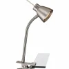 Luminaires Globo Lighting Lampe à pince Globo LED Nickel mat, 1 lumière* Éclairage Led