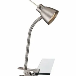 Luminaires Globo Lighting Lampe à pince Globo LED Nickel mat, 1 lumière* Éclairage Led