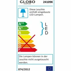 Luminaires Globo Lighting Lampe à pince Globo SERPENT LED Nickel mat, 1 lumière* Éclairage Led