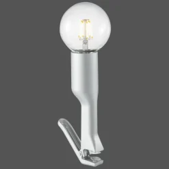 Lampes Industrielles-Luminaires Leuchten Direkt Lampe à pince Leuchten Direkt TURN ME Acier inoxydable, 1 lumière