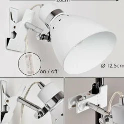 hofstein Lampe à pince Stranderott Blanc, 1 lumière