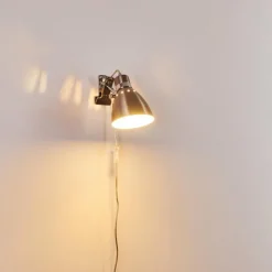 hofstein Lampe à pince Stranderott Acier inoxydable, 1 lumière* Lampes À Poser