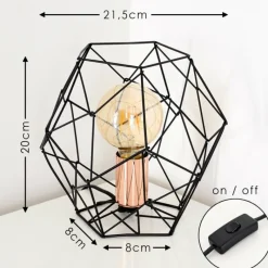 Lampes Vintages & Rétros-hofstein Lampe à poser Albion Cuivre, 1 lumière