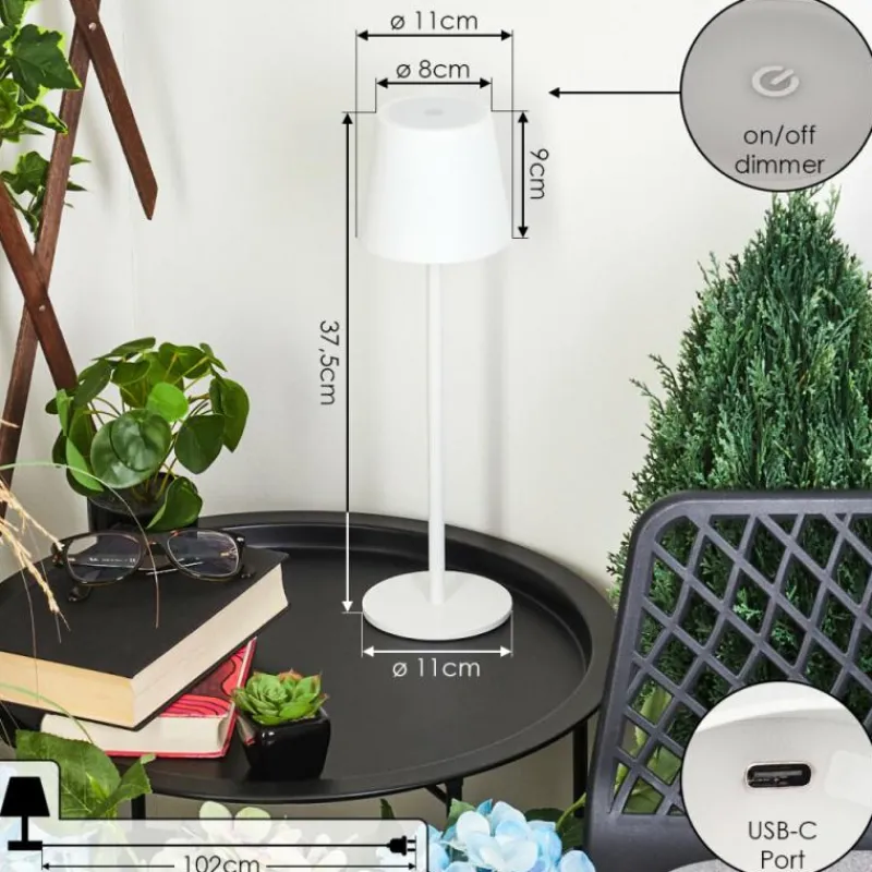 hofstein Lampe à poser Allen LED Blanc, 1 lumière