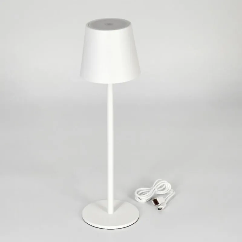 hofstein Lampe à poser Allen LED Blanc, 1 lumière