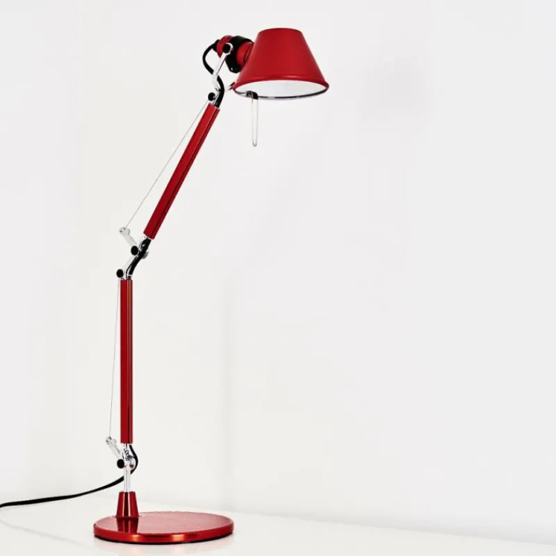 Lampe Design-Luminaires Artemide Lampe à poser Artemide TOLOMEO MICRO Rouge, 1 lumière