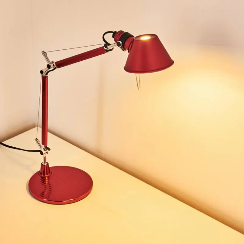 Lampe Design-Luminaires Artemide Lampe à poser Artemide TOLOMEO MICRO Rouge, 1 lumière