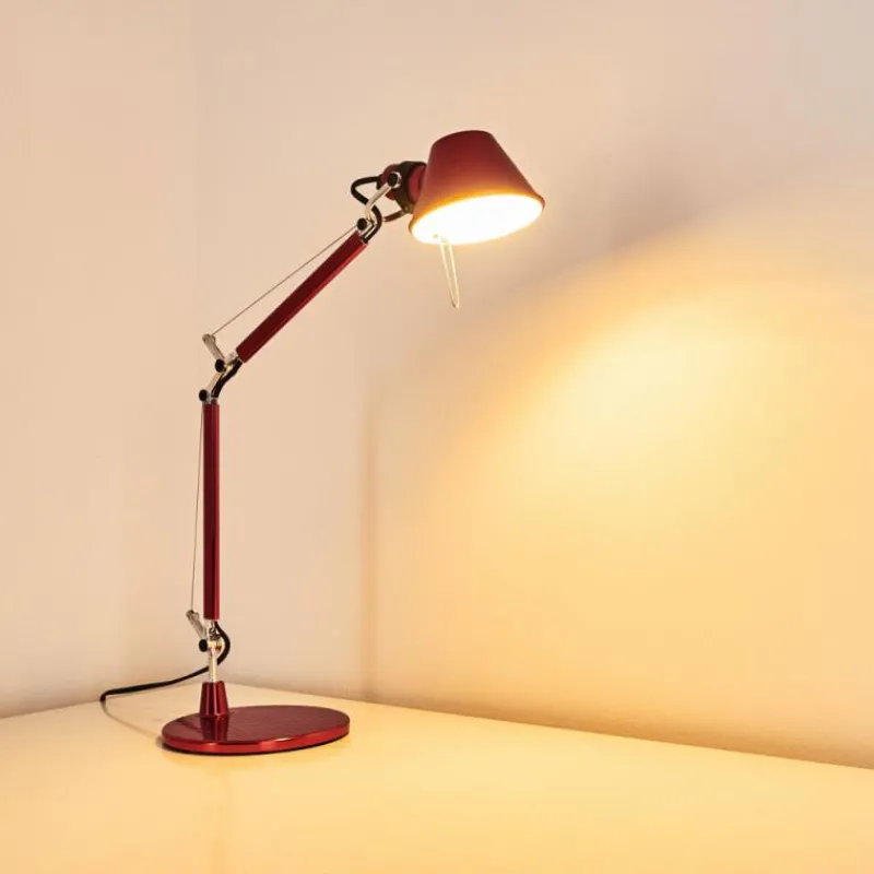 Lampe Design-Luminaires Artemide Lampe à poser Artemide TOLOMEO MICRO Rouge, 1 lumière