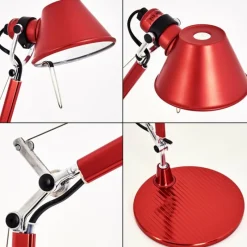 Lampe Design-Luminaires Artemide Lampe à poser Artemide TOLOMEO MICRO Rouge, 1 lumière