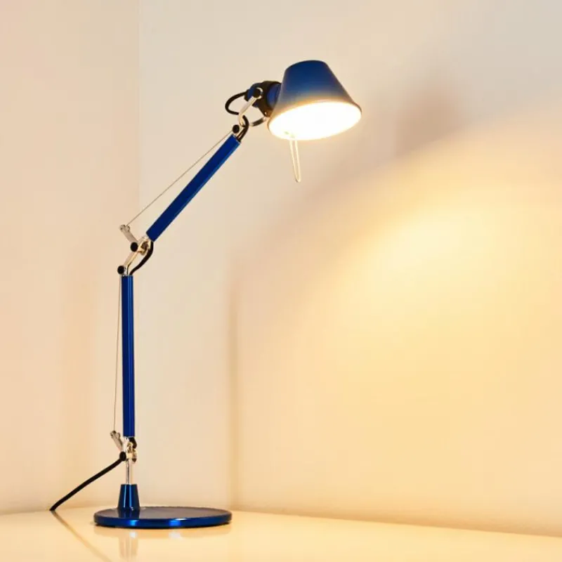 Lampe Design-Luminaires Artemide Lampe à poser Artemide TOLOMEO MICRO Bleu, 1 lumière