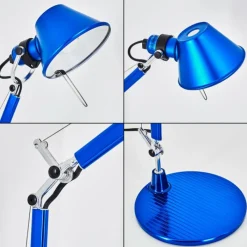 Lampe Design-Luminaires Artemide Lampe à poser Artemide TOLOMEO MICRO Bleu, 1 lumière
