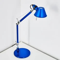 Lampe Design-Luminaires Artemide Lampe à poser Artemide TOLOMEO MICRO Bleu, 1 lumière