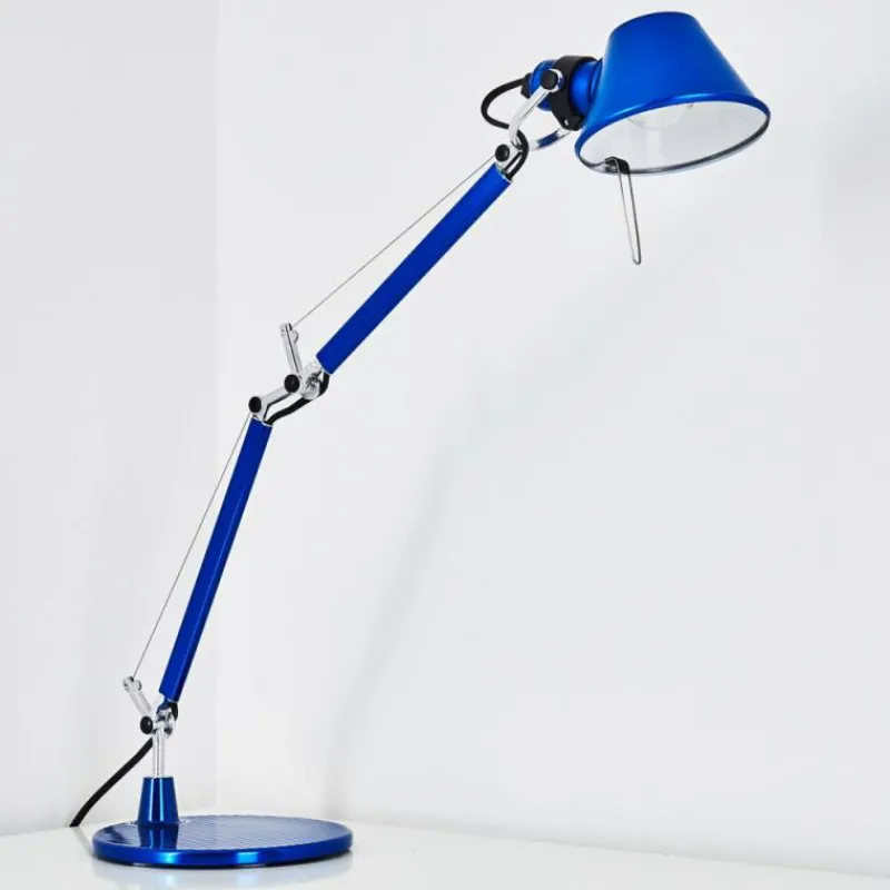 Lampe Design-Luminaires Artemide Lampe à poser Artemide TOLOMEO MICRO Bleu, 1 lumière