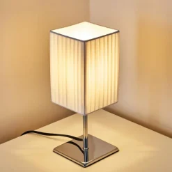 Lampes En Tissu-hofstein Lampe à poser Auman Chrome, 1 lumière