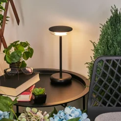 hofstein Lampe à poser Baigorrita LED Noir, 1 lumière