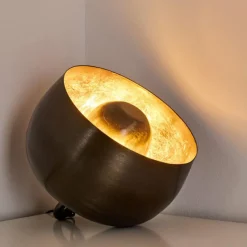 Lampes Vintages & Rétros-hofstein Lampe à poser Bluestone Acier brossé, 1 lumière