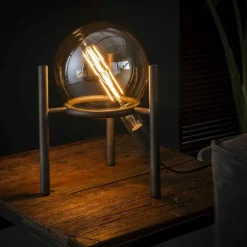 Lampes Industrielles-hofstein Lampe à poser Boschoord Rouille, 1 lumière