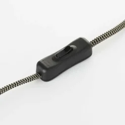 Lampes En Tissu-Luminaires Brilliant Lampe à poser Brilliant Casket Beige, Brun foncé, Zingué, 1 lumière