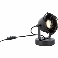Lampes Industrielles-Luminaires Brilliant Lampe à poser Brilliant Carmen Noir, 1 lumière