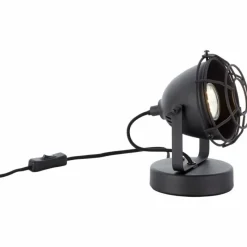 Lampes Industrielles-Luminaires Brilliant Lampe à poser Brilliant Carmen Noir, 1 lumière