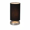 Lampes En Tissu-Luminaires Brilliant Lampe à poser Brilliant Clarie Noir, 1 lumière