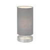 Lampes En Tissu-Luminaires Brilliant Lampe à poser Brilliant Clarie Gris, 1 lumière