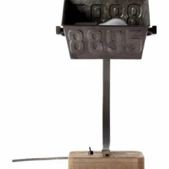 Lampes Vintages & Rétros-Luminaires Brilliant Lampe à poser Brilliant Drake Acier inoxydable, Noir, 1 lumière