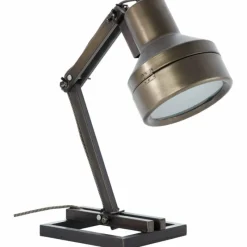 Lampes Industrielles-Luminaires Brilliant Lampe à poser Brilliant Hardwork Acier inoxydable, Noir, 1 lumière