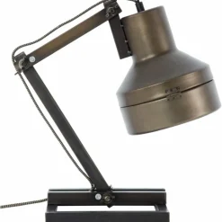 Lampes Industrielles-Luminaires Brilliant Lampe à poser Brilliant Hardwork Acier inoxydable, Noir, 1 lumière