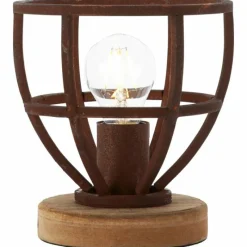 Luminaires Rustiques-Luminaires Brilliant Lampe à poser Brilliant Matrix Rouille, 1 lumière