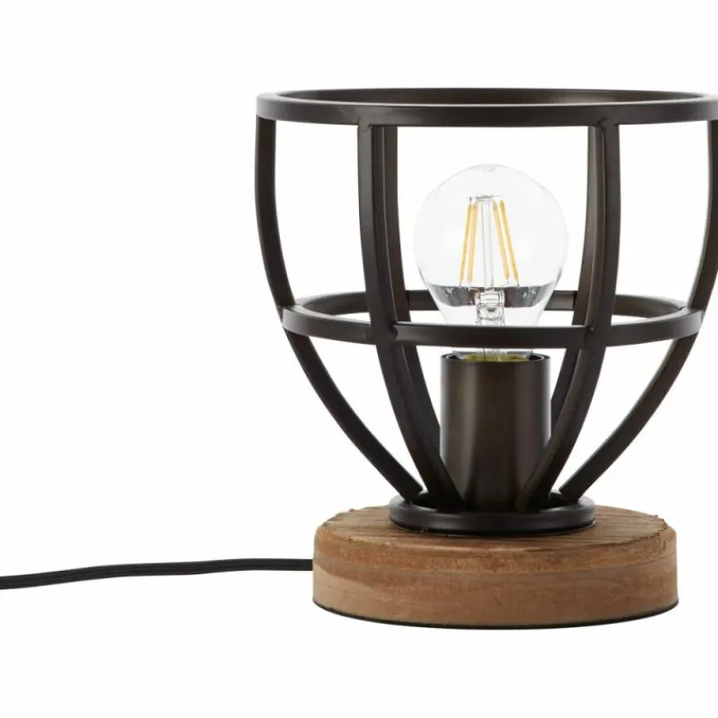 Luminaires Rustiques-Luminaires Brilliant Lampe à poser Brilliant Matrix Noir, 1 lumière