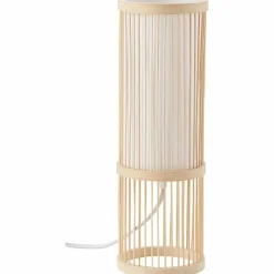 Lampes En Tissu-Luminaires Brilliant Lampe à poser Brilliant Nori Blanc, 1 lumière